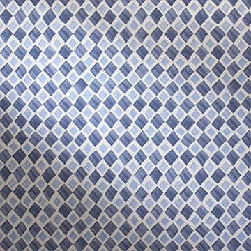 Design Studio Roller Shades Fabric: Diamond Geo   Color: Ocean Blues