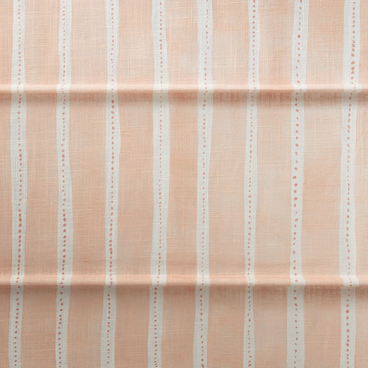 Design Studio Roman Shades Fabric: Dotted Stripe   Color: Peach